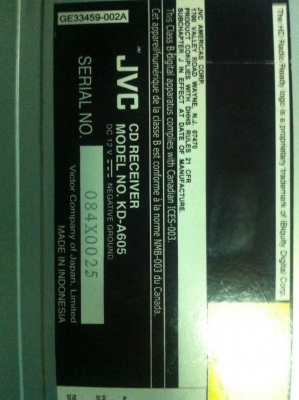 JVC KD-A605 24ฺBit USB MP3 CD FMไทย AUX 1ปรีเอ้า ไฟหน้าจอ29สี คุมกล่องCD มือ2 ญี่ปุ่น JVC KD-A605 24ฺBit USB MP3 CD FMไทย AUX 1ปรีเอ้า ไฟหน้าจอ29สี คุมกล่องCD มือ2 ญี่ปุ่น