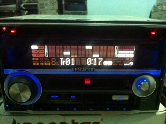 KENWOOD DPX066MDU 24Bit MP3 MD CD AUX 1ปรีเอ้า กราฟฟิก คุมกล่องCD มือ2 ญี่ปุ่น