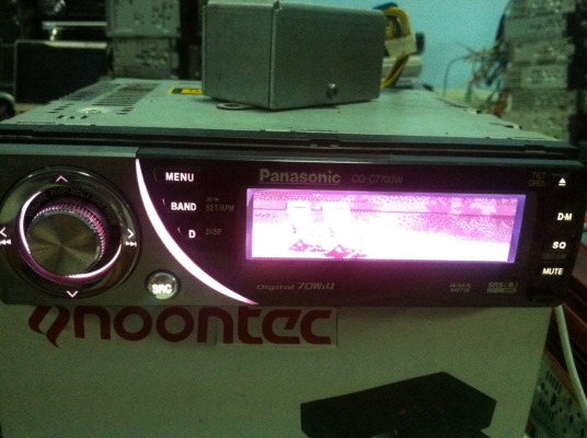 Panasonis CQ-C7709W 24Bit 4V MP3 CD FMไทย AUX 3ปรีเอ้า ไฟฟ้า กราฟฟิก เปลี่ยนสีไฟ คุบกล่องCD มือ2
