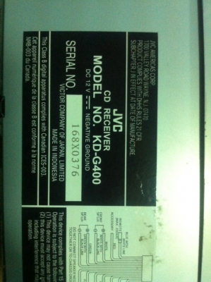 JVC KD-G400 24Bit MP3 CD FMไทย 1ปรีเอ้า คุมกล่องCD มือ2 ญี่ปุ่น JVC KD-G400 24Bit MP3 CD FMไทย 1ปรีเอ้า คุมกล่องCD มือ2 ญี่ปุ่น