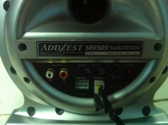 SUB BOX ADDZEST SRV505 มือ2 ญี่ปุ่น SUB BOX ADDZEST SRV505 มือ2 ญี่ปุ่น