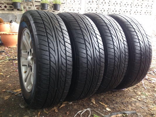 ขายแม็ก โตโยต้า ไทเกอร์ 5รูขอบ15 พร้อมยางDUNLOP 205/65R15 ยางปี11 ดอกยางนิ่มลึกเท่ากันไม่แตกลายไม่ร้าวไม่กินข้างใช้งานน้อยสวยๆ จำนวน 1 ชุด ขายแม็ก โตโยต้า ไทเกอร์ 5รูขอบ15 พร้อมยางDUNLOP 205/65R15 ยางปี11 ดอกยางนิ่มลึกเท่ากันไม่แตกลายไม่ร้าวไม่กินข้างใช้งานน้อยสวยๆ จำนวน 1 ชุด