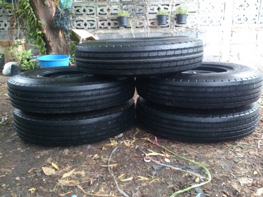 ขายยางถอดป้ายแดง 700R16 พร้อมกะทะเหล็ก 6 รูขอบ16 ยางบริดสโตน 700R16 ยางสัปดาห์ที่48ปี14 ตุ่มหน้ายางสีอยู่ครบใหม่ๆ จำนวน 5 เส้น ขายยางถอดป้ายแดง 700R16 พร้อมกะทะเหล็ก 6 รูขอบ16 ยางบริดสโตน 700R16 ยางสัปดาห์ที่48ปี14 ตุ่มหน้ายางสีอยู่ครบใหม่ๆ จำนวน 5 เส้น