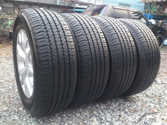 ขายแม็กพร้อมยางป้าย ฟอร์ดเรนเจอร์ 6 รูขอบ18  ยางบริดสโตน265/60R18 ยางสัปดาห์ที่51ปี14 ตุ่มยางสีอยู่ครบใหม่มาก 1  ชุด