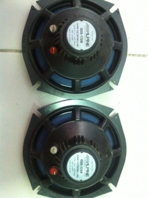 Alpine DDS-1728 120W 6.5นิ้ว 2ทาง โครงหล่อ แม่เหล็กนีโอ มือ2 ญี่ปุ่น