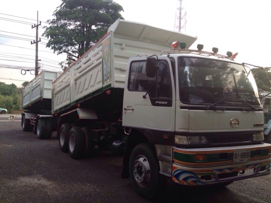 ขายรถพ่วงดัมพ์ HINO 2K เครื่อง 260 แรง ปี 42 ดัมพ์สามมิตร ลูก 2 เพลา รถสวย ยางใหม่