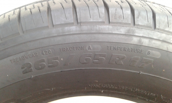 ขายยางมิชิลินถอดออกจากวีโก้แชม พรีรันเนอร์ ขนาด 265/65/17