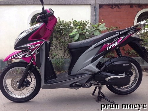 ขายClick 125i รุ่น Racing combi-brake สีชมพูดำ ปี2014