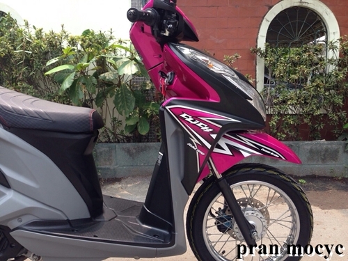 ขายClick 125i รุ่น Racing combi-brake สีชมพูดำ ปี2014