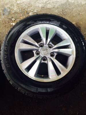 ขายล้อแม็ก accord ขอบ16 2วงยางดอกหนาๆ