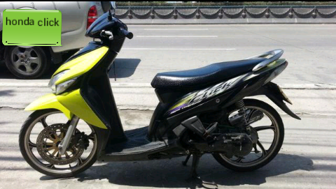 Honda click เขียวดำ กท313 รถบ้าน เดิมๆ 13500