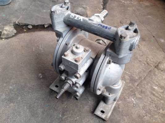 ขายปั้มไดอะเเฟรม ขนาด 1 นิ้ว โครงสร้างสแตนเลส สภาพดี พร้อมใช้งาน