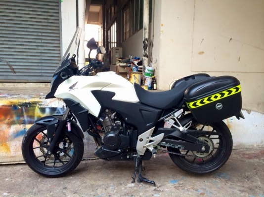 cb500x ขาวอวบ ปี 2013 วิ่งน้อย 8xxx พร้อมกระเป๋าข้าง 176000