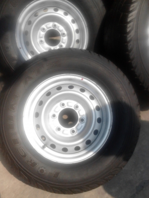 กะทะล้อ 6 รู ขอบ 15 ยาง 235/70R15 ชุด 4 ล้อ TEL.081-427-3941 กะทะล้อ 6 รู ขอบ 15 ยาง 235/70R15 ชุด 4 ล้อ TEL.081-427-3941