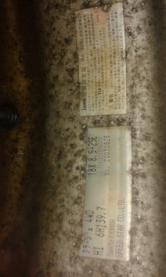 ขายล้อ6รูญี่ปุ่นแนวVip4x4ขอบ18"6รู139.7กว้าง8.5off25ล้อ2ชิ้น฿13500