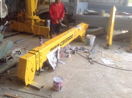 เครนติดหลัง รถบรรทุก  รุ่นใหม่ แขนใหญ่ ขาสูง 2.93 ตัน 8.50 เมตร