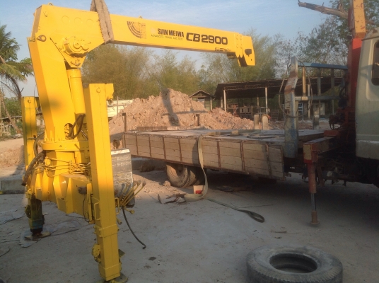 เครนติดหลัง รถบรรทุก  รุ่นใหม่ แขนใหญ่ ขาสูง 2.93 ตัน 8.50 เมตร