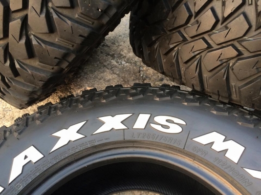 Mud-terrain Maxxis Bighorn MT-764 ขนาด 265 75 r16 สวย Mud-terrain Maxxis Bighorn MT-764 ขนาด 265 75 r16 สวย