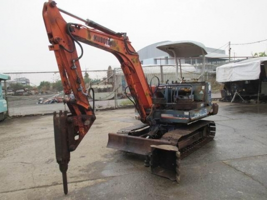 รถขุด  KUBOTA KH 033 หัวเจาะกระแทก  พร้อมบุ้งกี๋