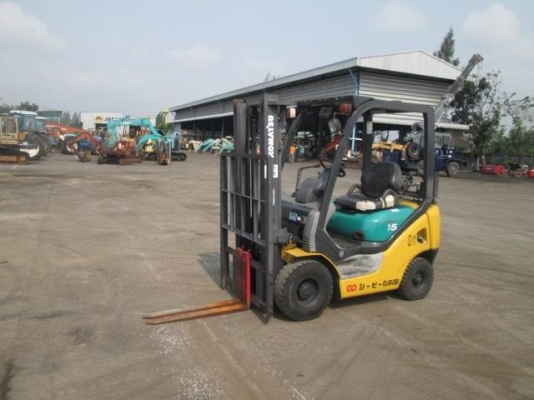 โฟล์คลิฟท์ รุ่น 18 ยี่ห้อ KOMATSU 1.5 ตัน 2 ระบบ เบนซิน + แก๊ส โฟล์คลิฟท์ รุ่น 18 ยี่ห้อ KOMATSU 1.5 ตัน 2 ระบบ เบนซิน + แก๊ส