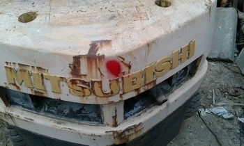 ขาย - โฟคลิฟต์ FORKLIFT : mitsubishi 2.5 ตัน เก่านอก เครื่องเบนชิน เสาสูง4.5เมตร