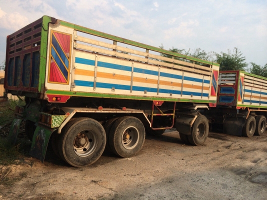 ขายสิบล้อดั้มพ่วงแม่ลูกHINO FM3Mเกาะเทอร์โบ260แรงติดก๊าซNgv6ถัง