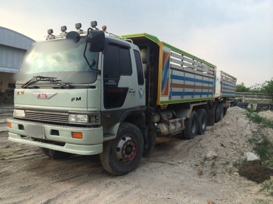 ขายสิบล้อดั้มพ่วงแม่ลูกHINO FM3Mเกาะเทอร์โบ260แรงติดก๊าซNgv6ถัง