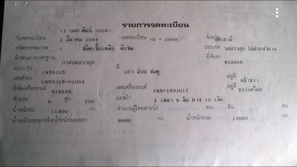 ขาย 10 ล้อดั้ม UD CWM431M ปี 44 มีระบบลากพ่วง เครื่อง PE6 เทอร์โบ 250 แรงม้า คัสซีสวยตลอดเส้น ทะเบียนเต็มพร้อมโอนครับ