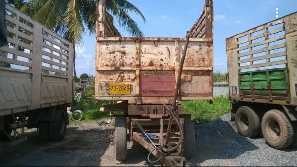 ขายลูกพ่วง 2 คานดั้ม ยาว 6 เมตร ยางมีใส่ให้ครบทุกเส้น มีให้เลือก 2 คัน ทะเบียนพร้อม ชุดโอนครบ