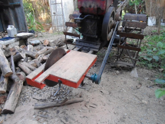 ขายแท่นโต๊ะเลื่อยวงเดือน ติดหน้ารถไถนาเดินตาม