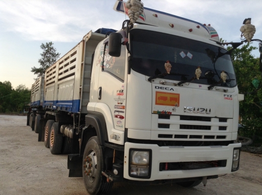 รถอีซูซุ 10 ล้อดั้ม FXZ  360 แรงม้า. ปี 55 ( ขายแม่ , ลูก. )   สนใจติดต่อ 081 - 6079515