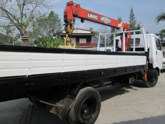 6 ล้อ   HINO  ติดเครน  UNIC 290 4 ปอก 3 ชัก