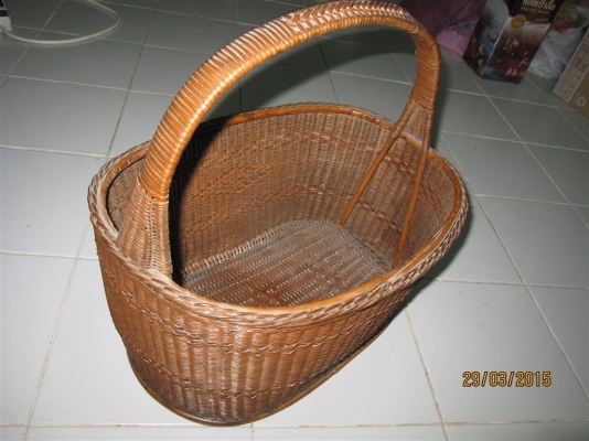 ตะกร้าหวาย ทำจากหวายทั้งใบ