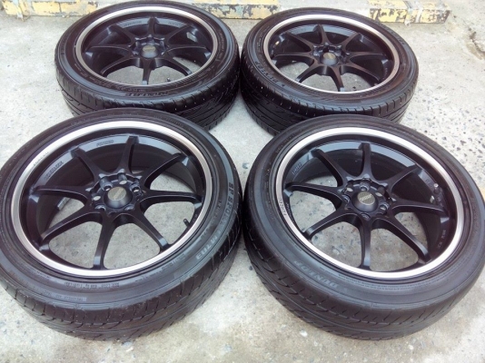 *ce28* งานssw* 17/4/100et38กว้าง7"  พร้อมยางDunlopปี13 *215-45-17