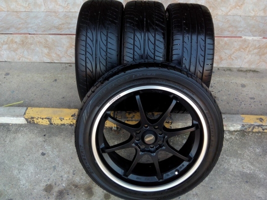 *ce28* งานssw* 17/4/100et38กว้าง7"  พร้อมยางDunlopปี13 *215-45-17