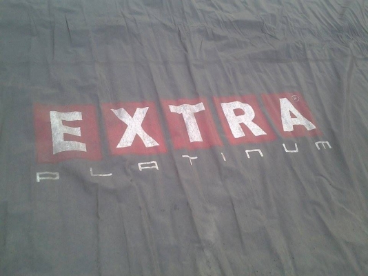 ขายผ้าใบคุมสิบล้อ  สภาพดี  มี3ผืน สหผลผ้าใบ  EXTRA...ULTRA