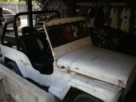 ขายรถจิ๊ปไม่มีทะเบียน ขายตามสภาพ เครื่องติด วิ่งได้