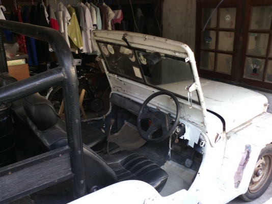 ขายรถจิ๊ปไม่มีทะเบียน ขายตามสภาพ เครื่องติด วิ่งได้