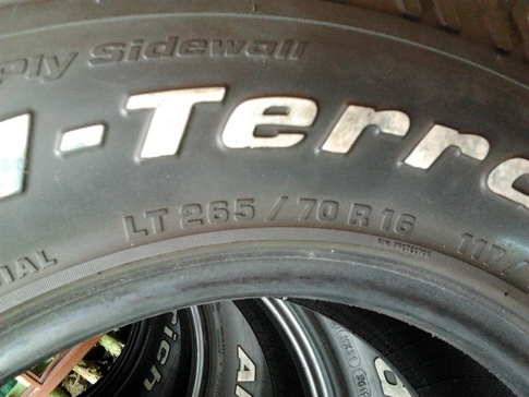 BF All USA. 265/70/16 ปี11 สภาพสวยๆ พร้อมใช้งาน 1ชุด