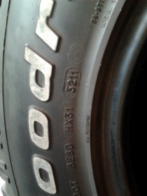 BF All USA. 265/70/16 ปี11 สภาพสวยๆ พร้อมใช้งาน 1ชุด