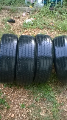 ล้อกะทะ154รู100สภาพดีไม่คตไม่ดุ้งพร้อมยางดันลอบปี11 4ล้อ1500$