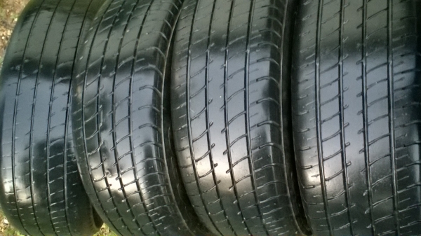 ล้อกะทะ154รู100สภาพดีไม่คตไม่ดุ้งพร้อมยางดันลอบปี11 4ล้อ1500$