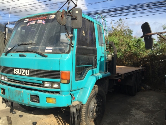 10 ล้อเพลาเดียว พื้นเรียบ 175 แรง ISUZU FVM12mY. เครื่องสวยคัสซีสวย เล่มพร้อม