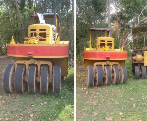 **170,000 บ.ต่อรอง///รถบดล้อยาง11ล้อWATANABE** ขาย WATANABE WP15 รถบดล้อยาง 11ล้อ TIER ROLLER 11 WHEEL- WATANABE WP15 เครื่องเดิม ปั้มเดิม เกียร์เดิม เครื่องยนต์ ISUZU DA120-6สูบ เครื่องดี แน่นดี แรงดี เกียร์ตัด 4เกียร์ เกียร์ดี เข้าง่าย ไม่หลุด ช่วงล่างด