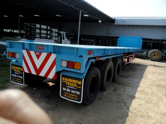 มีหาง 3 เพลา 12.50 เมตร หลายหางสภาพใหม่ๆ พร้อมใช้งาน ช่วง คิงพิน 8 เมตร บรรทุกได้ 50 กว่าตัน คุ้มๆค่ะ