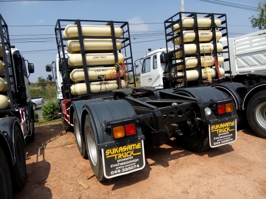 คุ้มๆๆๆลดราคา ปรับตัวตามตลาด ขาย ISUZU GIGA เครื่อง 340 แรงม้า NGV 100\% รถเหมือนใหม่ป้ายแดง