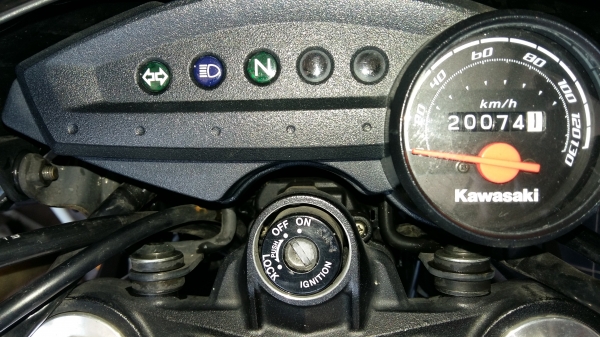 รถมอเตอร์ไซด์Kawasaki D-Tracker150cc.year 2012