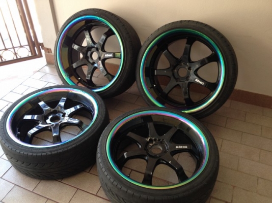 ล้อ KONIG ขอบ20หน้า8ครึ่งหลัง10อ๊อฟ26กับ30ของเก่าญี่ปุ่นสีเดิมๆยังใช้ไม่ได้เเล้ว ล้อ KONIG ขอบ20หน้า8ครึ่งหลัง10อ๊อฟ26กับ30ของเก่าญี่ปุ่นสีเดิมๆยังใช้ไม่ได้เเล้ว