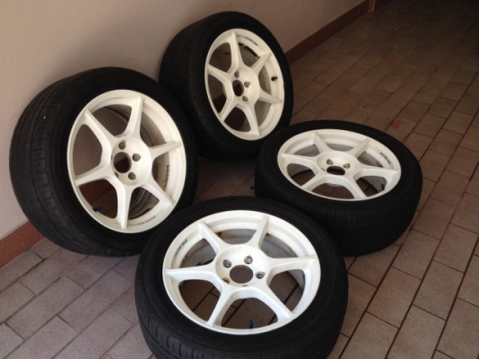 ล้อแท้ P1 ขอบ 17 หน้า7หลัง8อ๊อฟ32กับ35 5รู114 สีเดิมๆญี่ปุ่นสภาพสวย