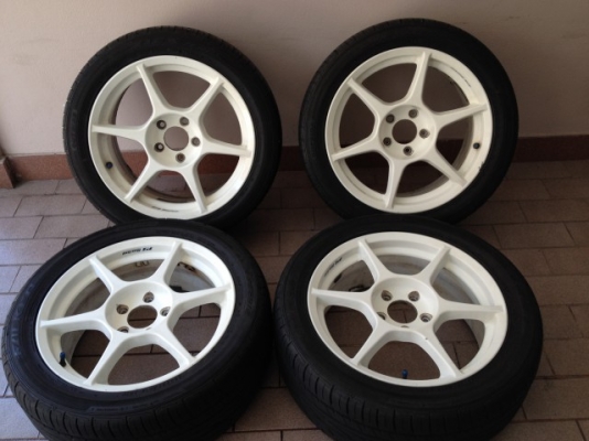 ล้อแท้ P1 ขอบ 17 หน้า7หลัง8อ๊อฟ32กับ35 5รู114 สีเดิมๆญี่ปุ่นสภาพสวย